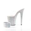 Pleaser - BEJEWELED812RS Sandale à bride à la cheville, Pole dance chaussures - Chaussures de pole dance - Noir Product image